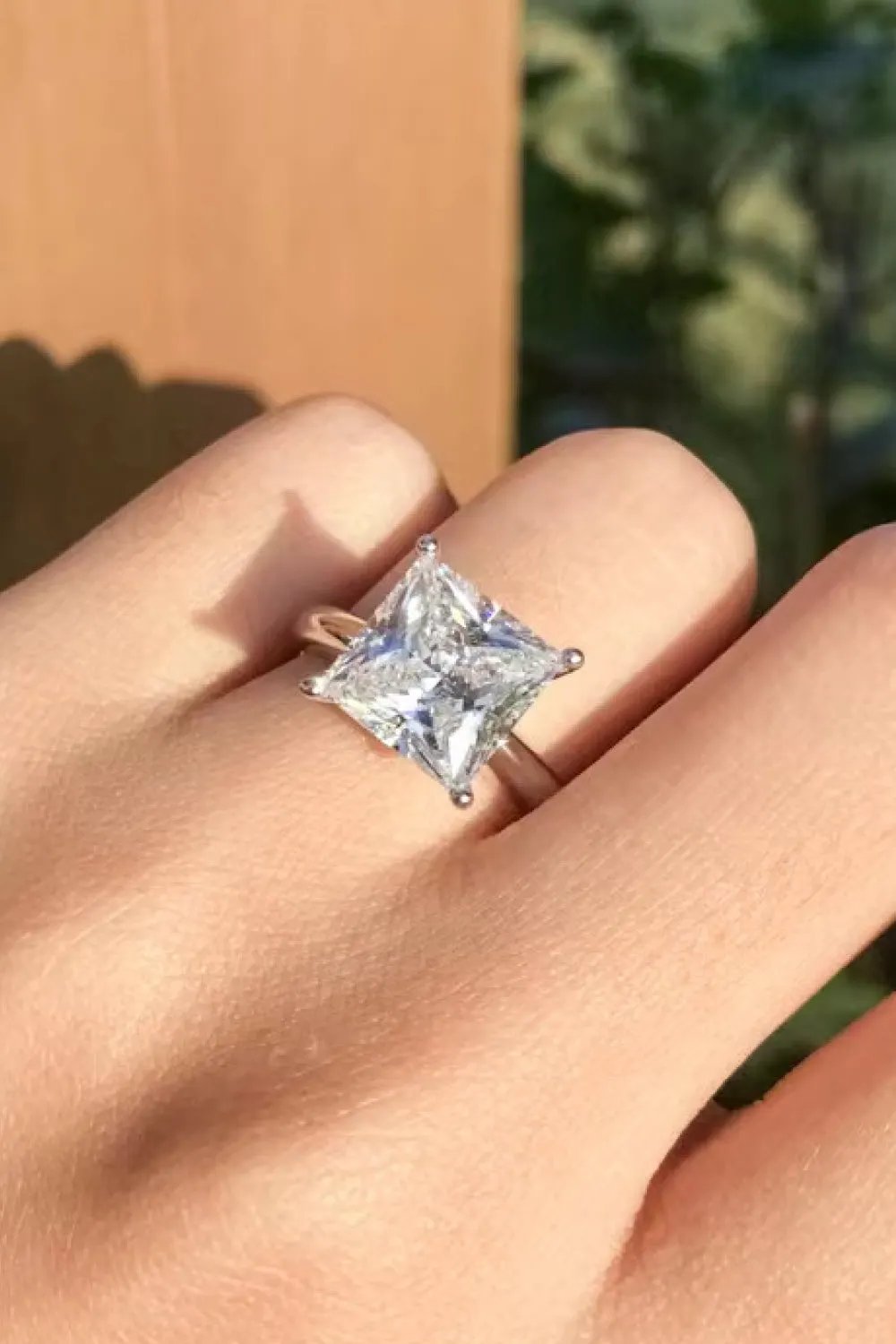 5 Carat Moissanite Solitaire Ring by Partner Label