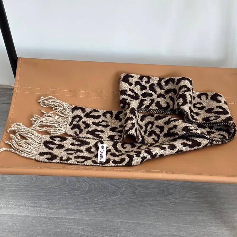 Korean Style High-grade Wool Knitted Small Scarf by Maiden-Art