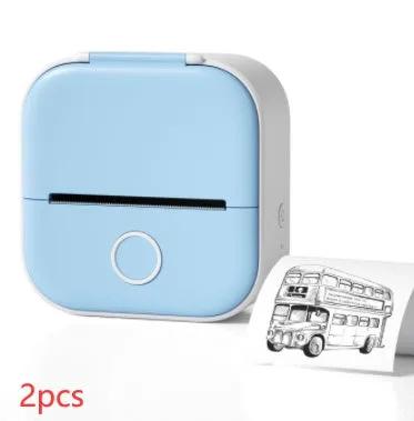 Portable Mini Thermal Label Printer Home Photo Printer Student Wrong Question Printer Bluetooth-compatible Mini Label Printer Price Tag by Maiden-Art