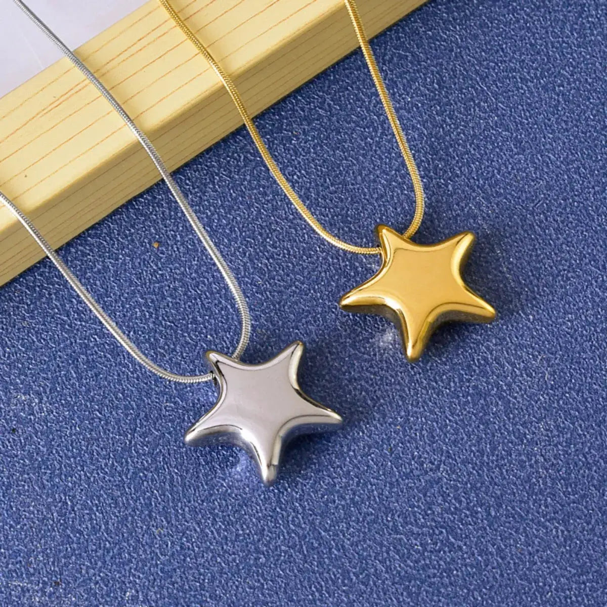 Titanium Steel Star Pendant Necklace by Partner Label