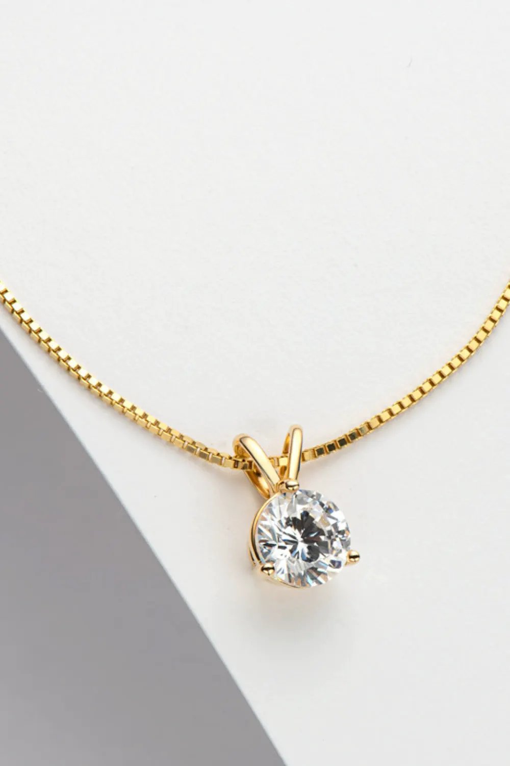 Adored Show Off 1 Carat Moissanite Pendant Necklace by Partner Label