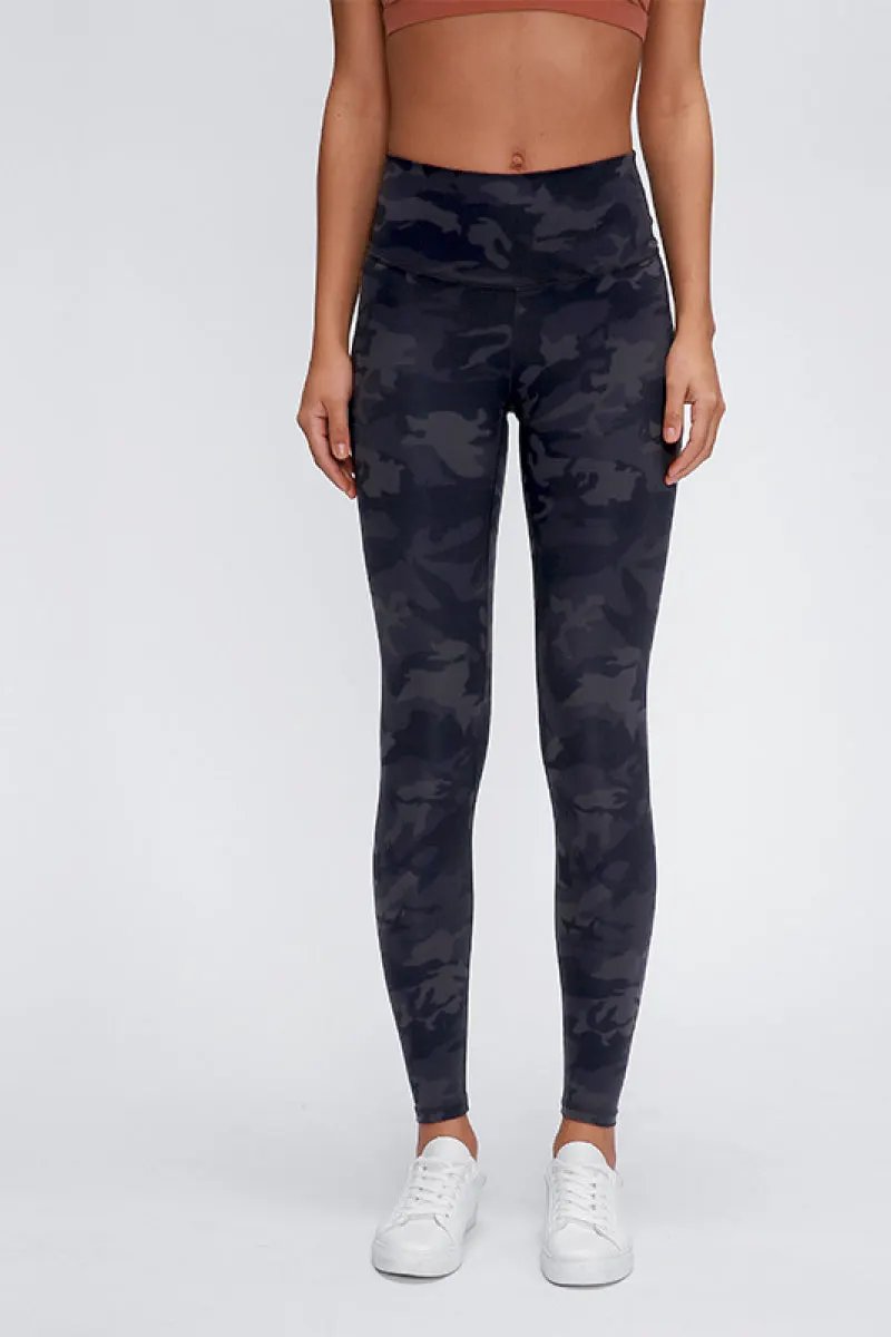 Millennia Wide Seamless Band Waist Sports Leggings by Millennia