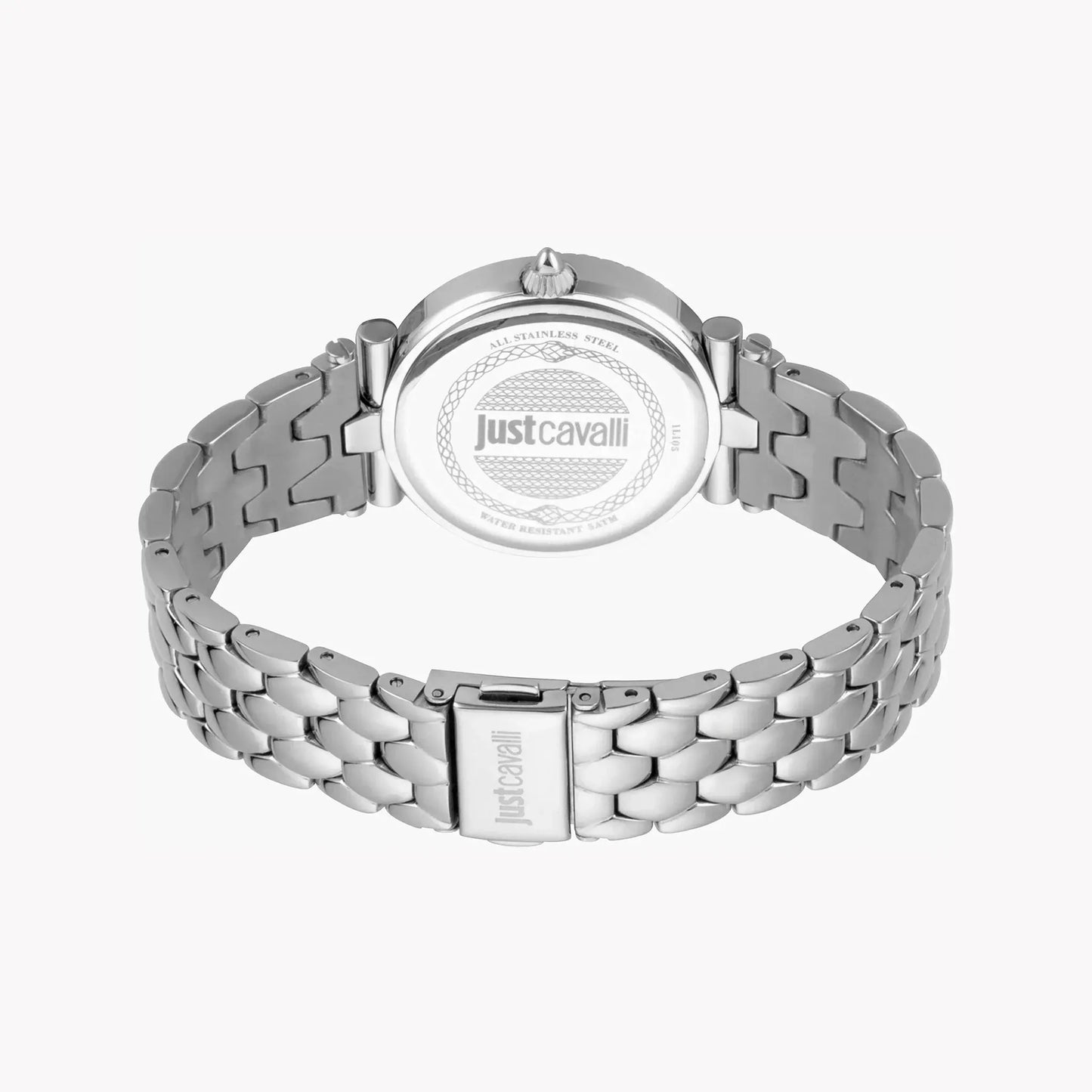 Just Cavalli Women's Silver Watch, White Mother Of Pearls Dial | Jc1l105m0055 by JUST CAVALLI