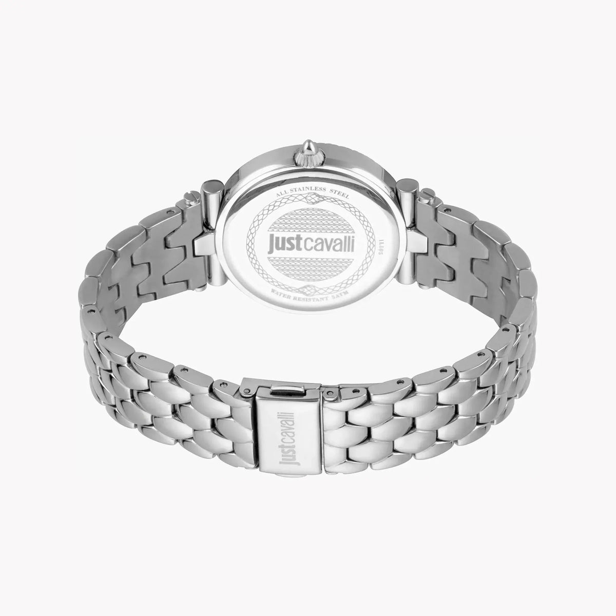 Just Cavalli Women's Silver Watch, White Mother Of Pearls Dial | Jc1l105m0055 by JUST CAVALLI