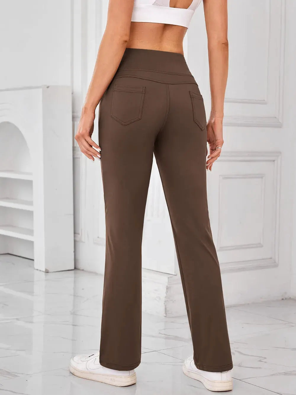 Lovelet High Waist Active Pants with Pockets by Lovelet
