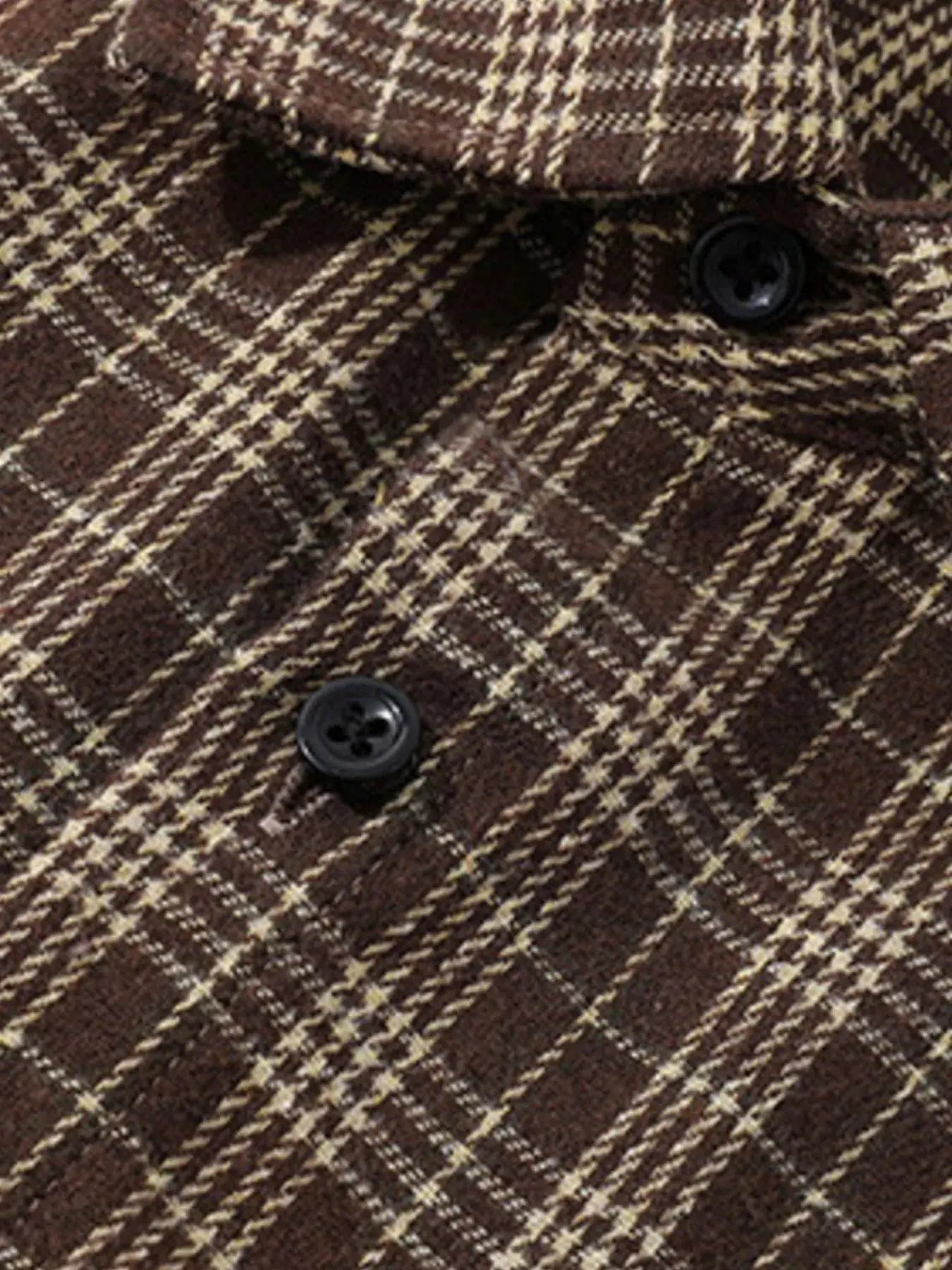 Men's Plus Size Plaid Short Sleeve Shirt by Trendsi