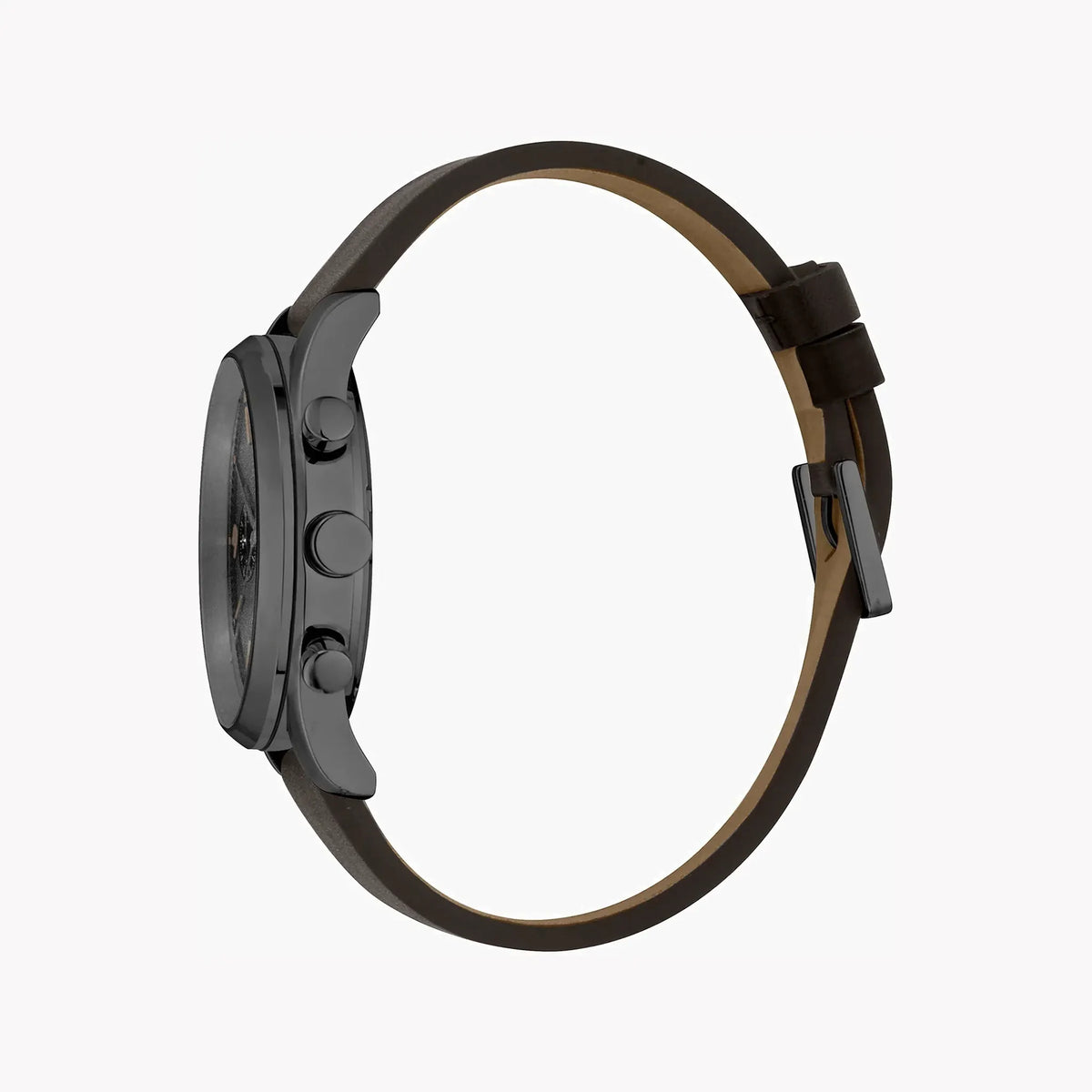 Esprit Men's Brown Leather Watch, Black Dial | Egs003116b by ESPRIT