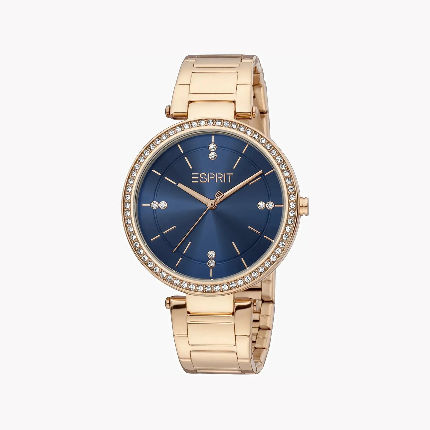 Esprit Women's Rose Gold Watch, Blue Dial | Es1l194m0075 by ESPRIT