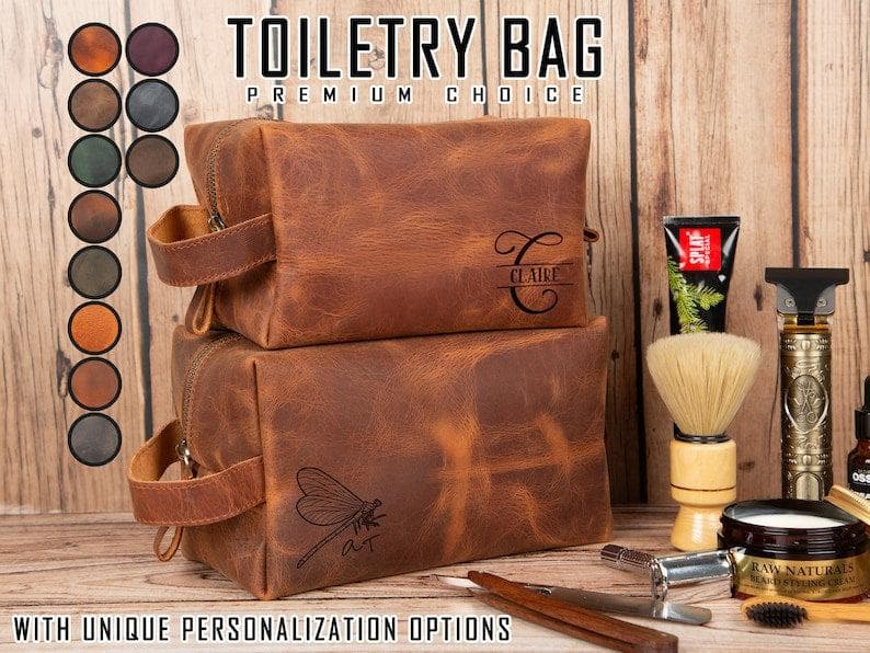 Eve Leather Dopp Kit, Medium by TORONATA