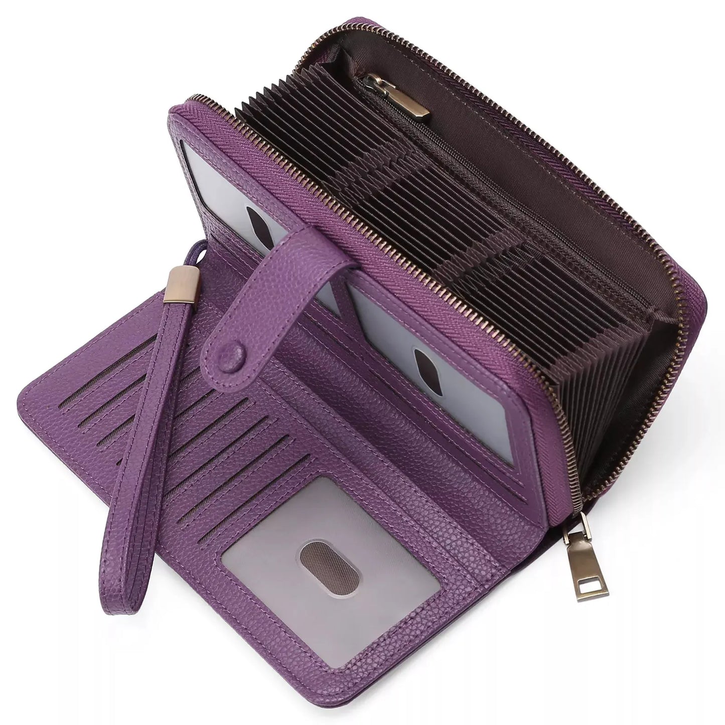Leather Long Wallet by Partner Label
