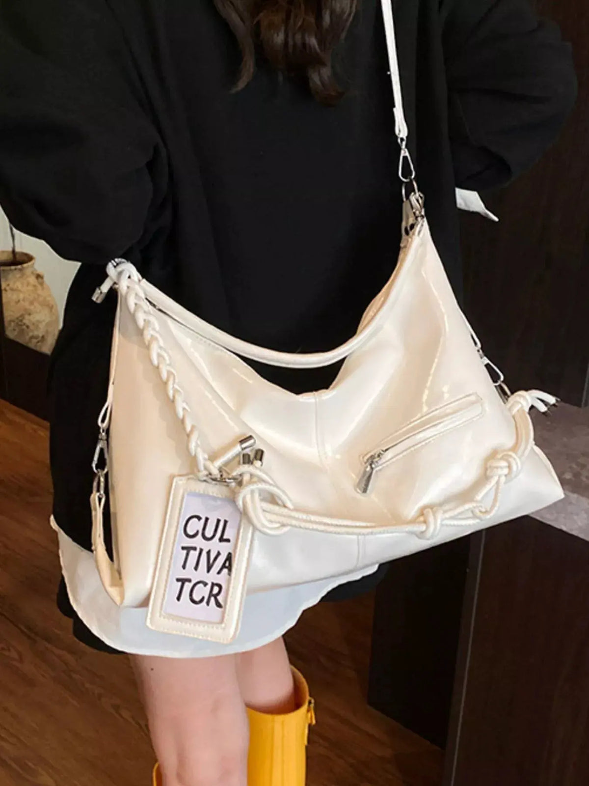 PU Leather Shoulder Bag by Partner Label
