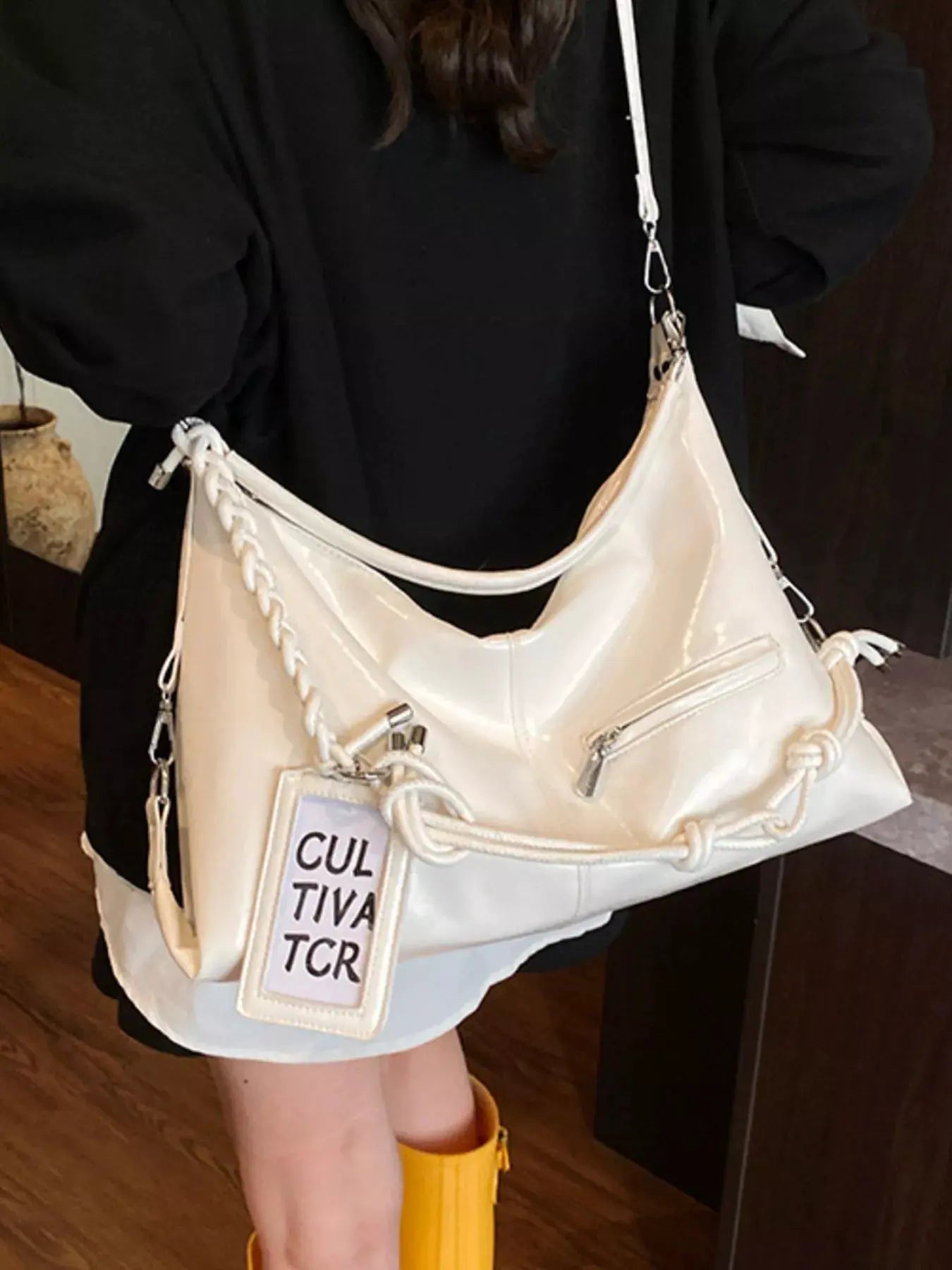 PU Leather Shoulder Bag by Partner Label