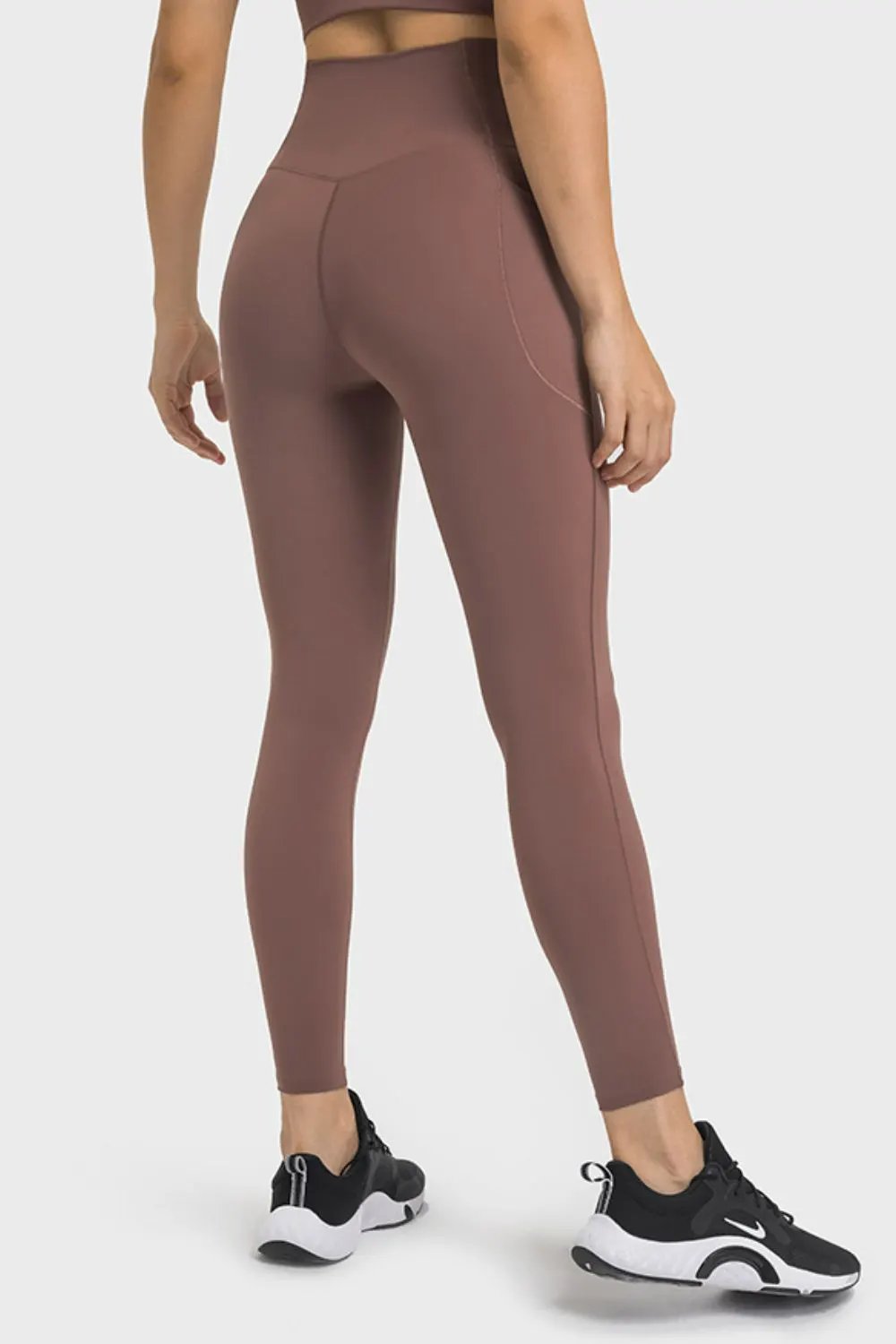 Millennia V-Waist Yoga Leggings with Pockets by Millennia