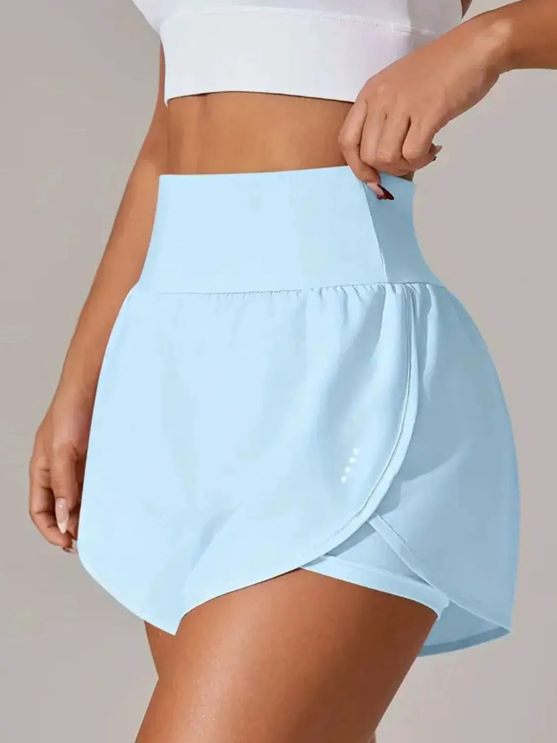 Pocketed High Waist Active Shorts by Partner Label