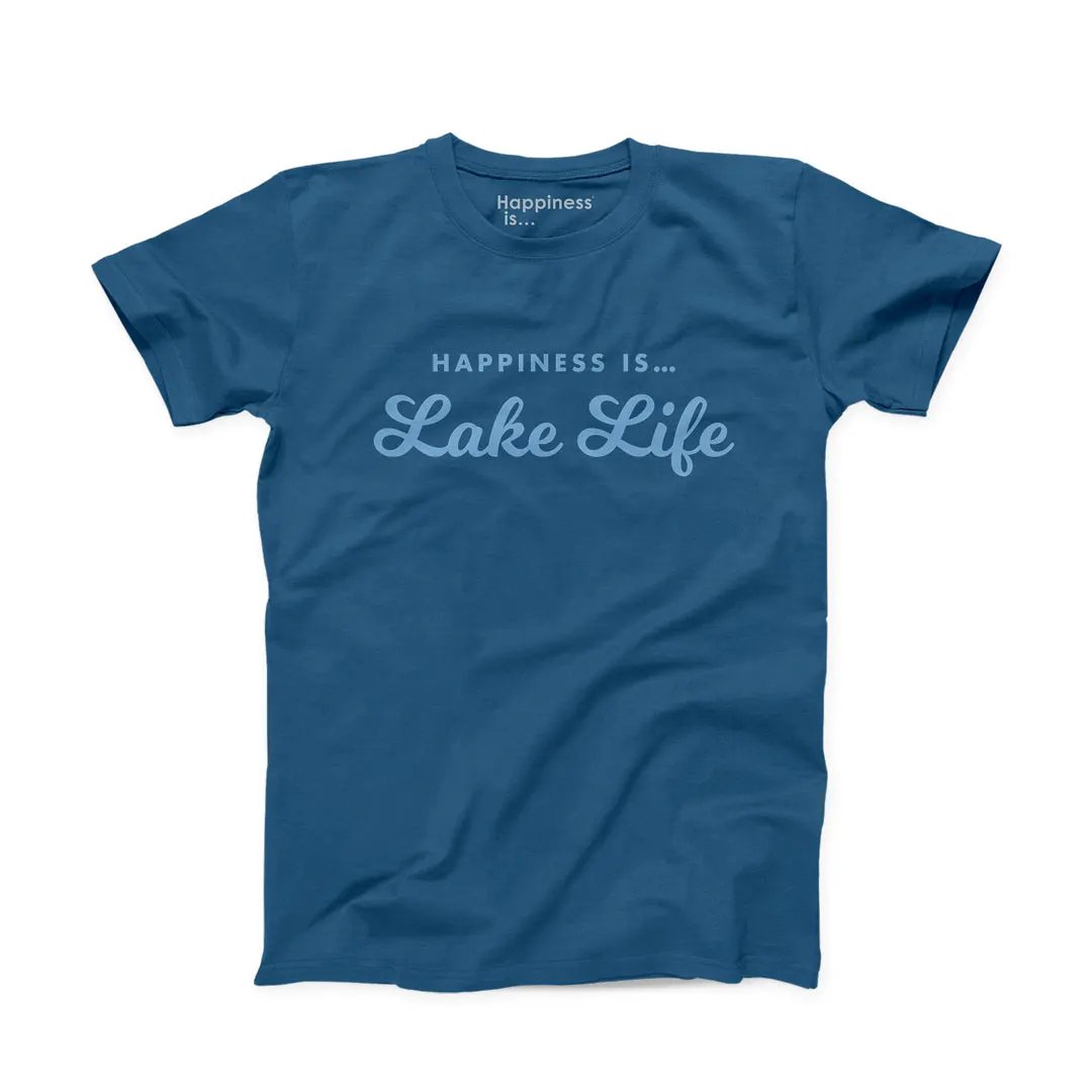 Men's Lake Life T-Shirt, Sea Blue by Lake Life Collection