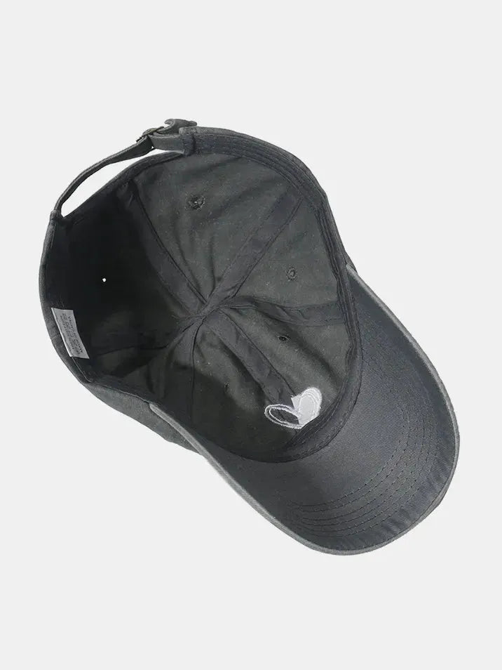 Embroidered Heart Washed Cotton Baseball Cap by Partner Label
