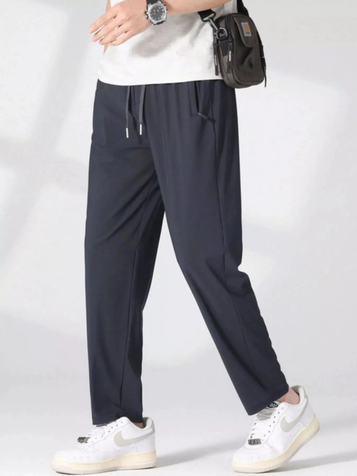 Men's Plus Size Casual Lightweight Quick-Dry Pants by Trendsi