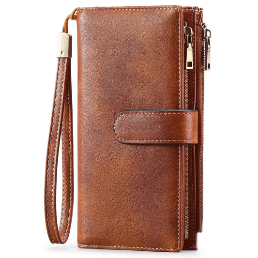 Vintage Style Leather Wallet by Partner Label