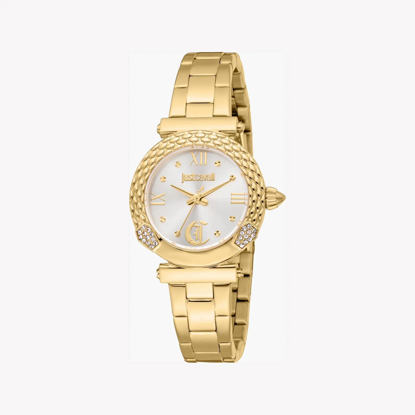 Just Cavalli Women's Gold Stainless Steel Watch, Silver Dial | Jc1l332m0055 by JUST CAVALLI