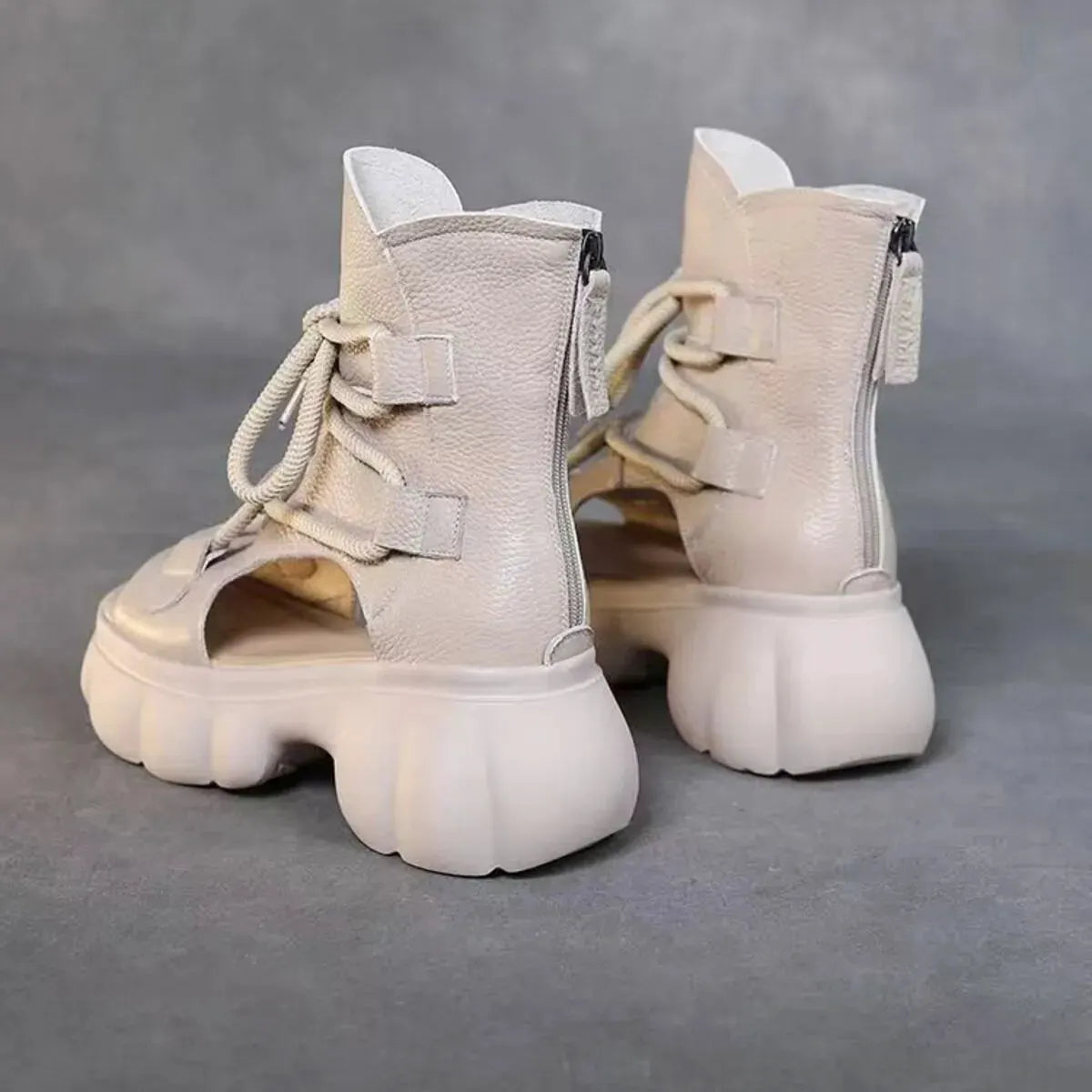 Chunky Platform Lace-Up Sandals by Partner Label