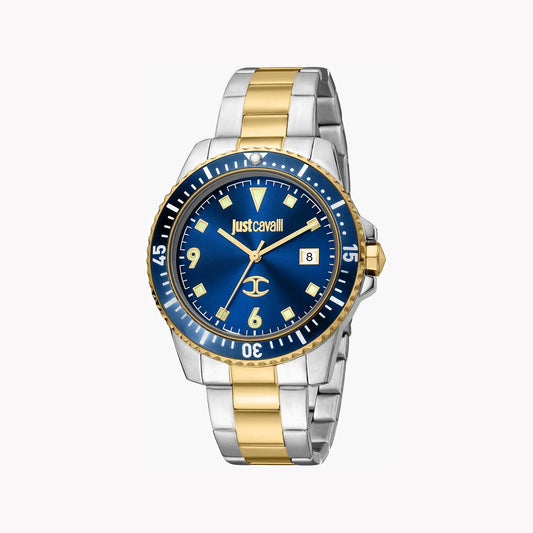 Just Cavalli Men's Stainless Steel Watch, Blue Dial | Jc1g246m0075 by JUST CAVALLI