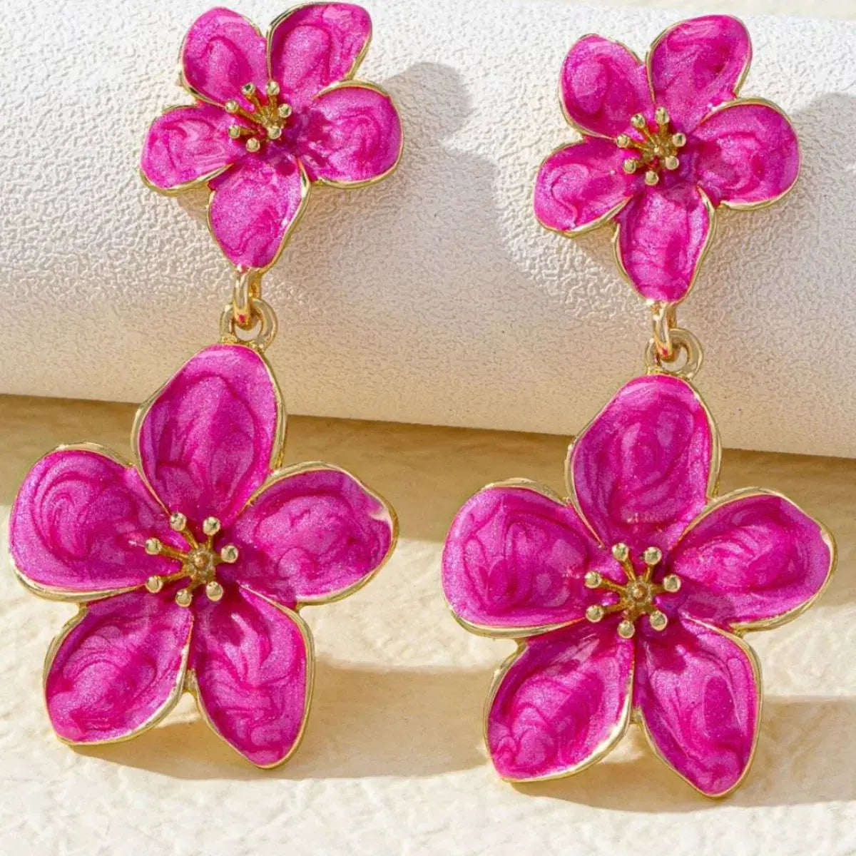 Flower Dangle Earrings by Partner Label
