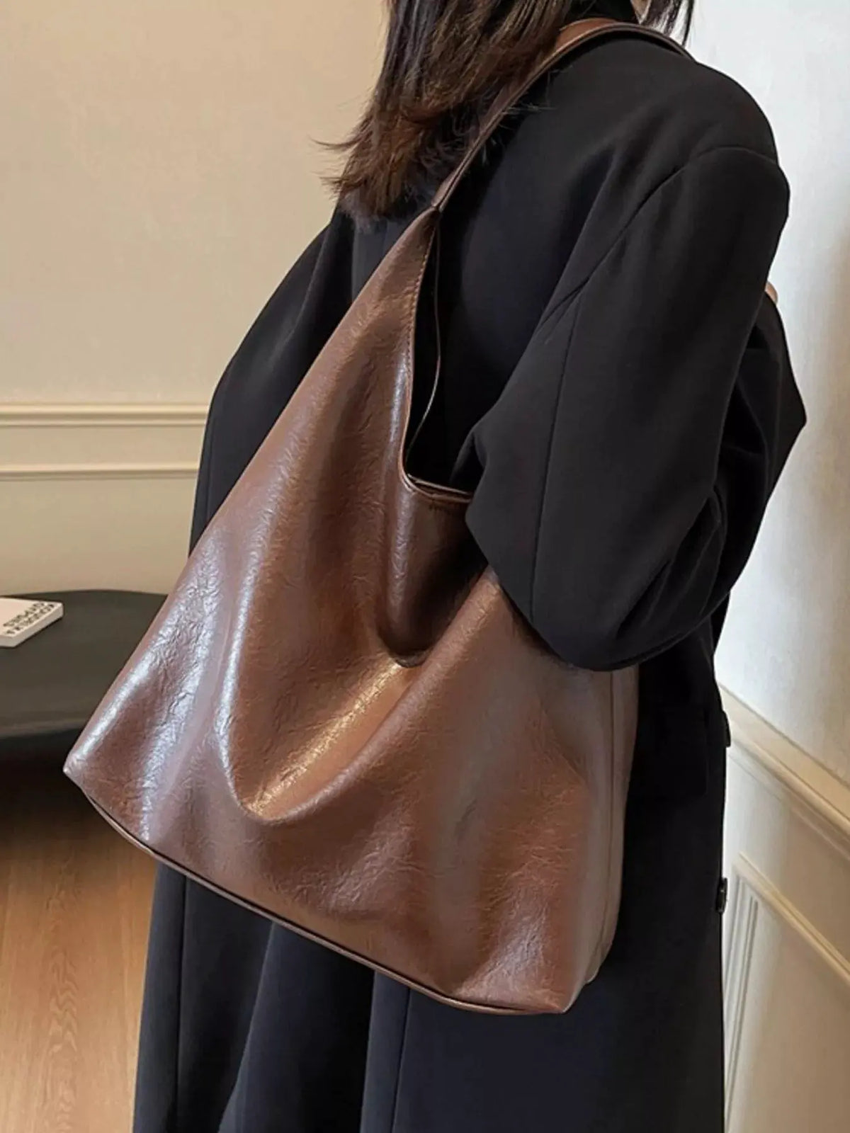 PU Leather Tote Bag by Partner Label