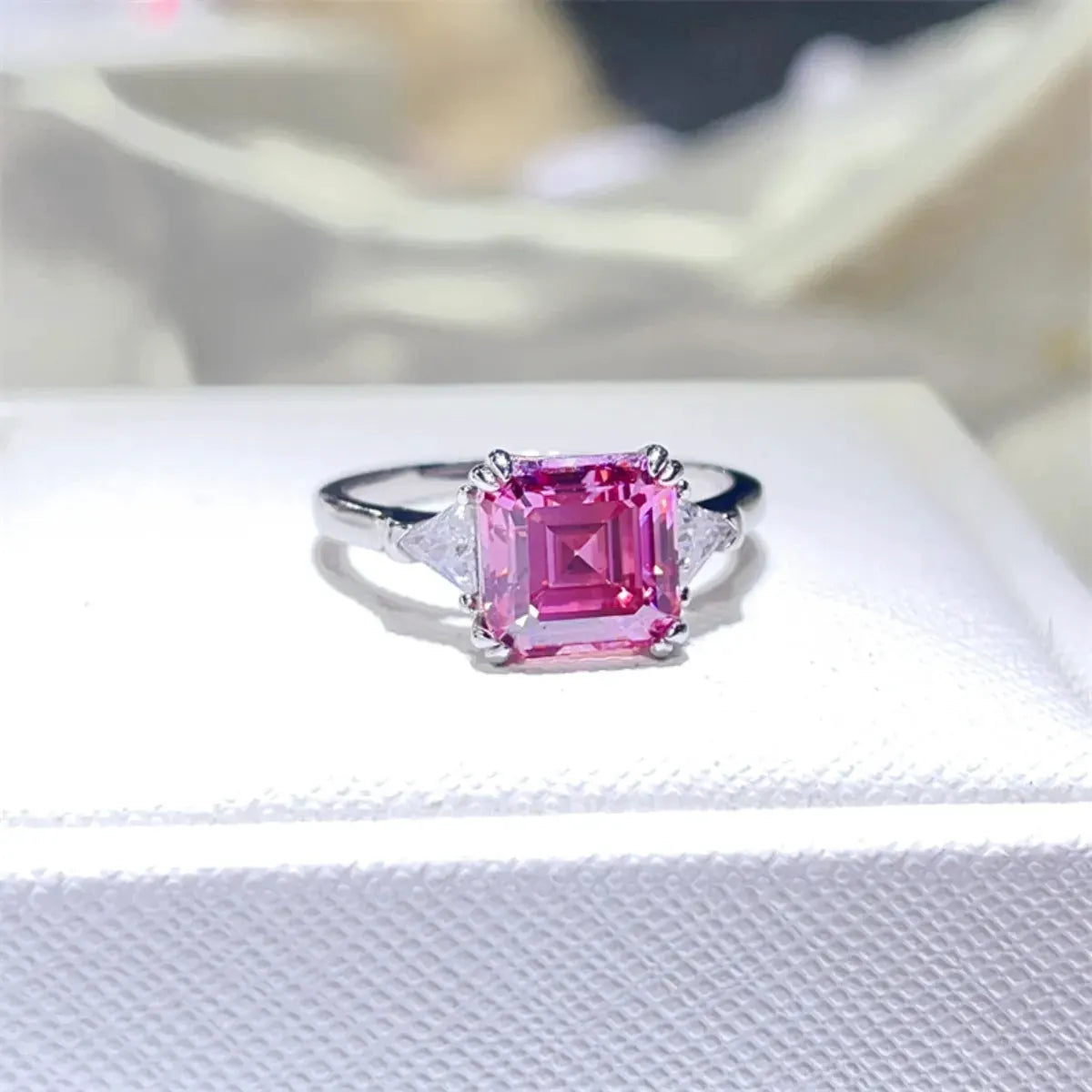 3 Carat Moissanite 925 Sterling Silver Ring by Partner Label