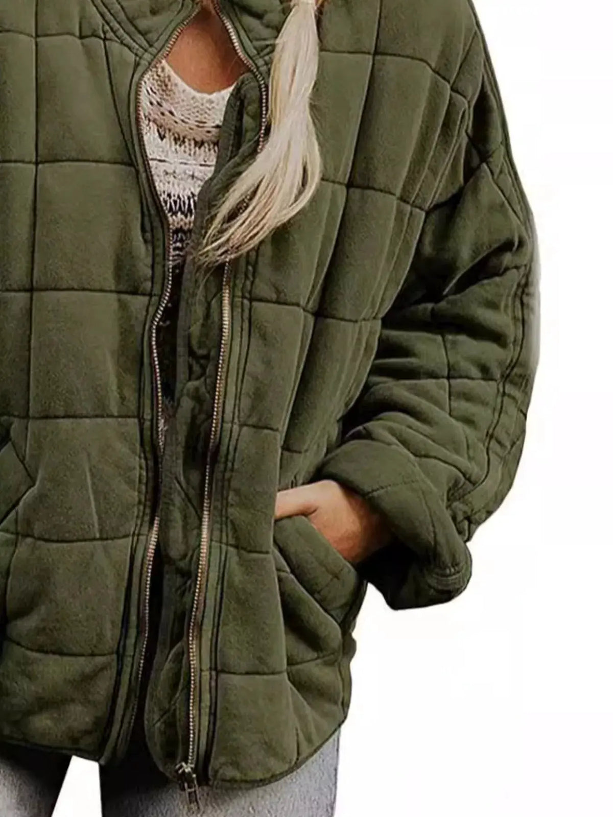 Quilted Zip Up Outerwear | Partner Labels Selection by Partner Label
