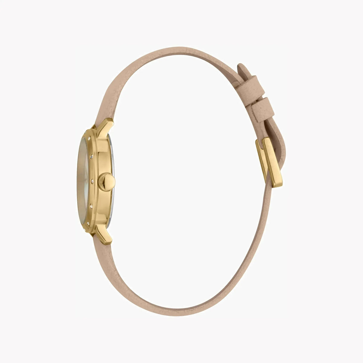 Esprit Women's Beige Leather Watch, White Mother Of Pearls | Es1l123m0016 by ESPRIT