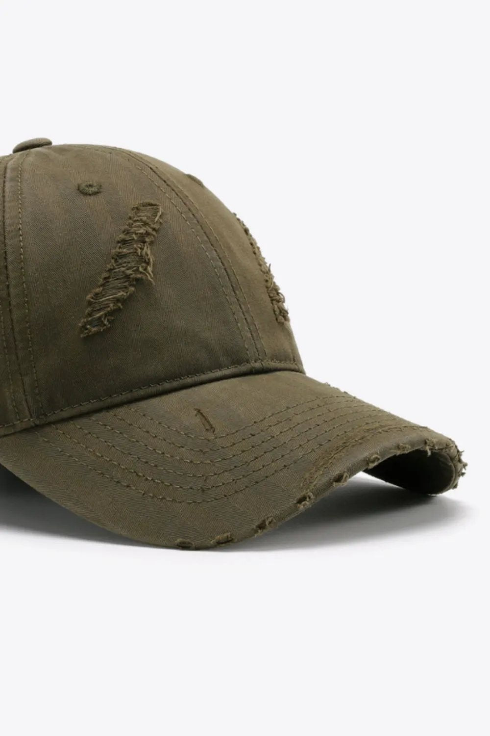 Distressed Adjustable Baseball Cap by Partner Label