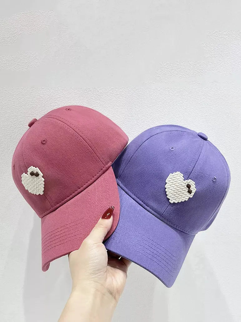 Heart Adjustable Baseball Cap by Partner Label