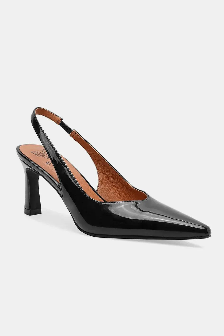 Beast Fashion Faux Leather Point Toe Slingback Pumps by Beast Fashion