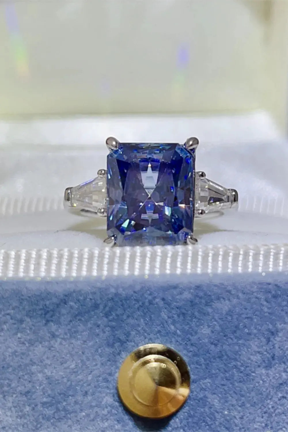 5 Carat Moissanite 925 Sterling Silver Ring by Partner Label