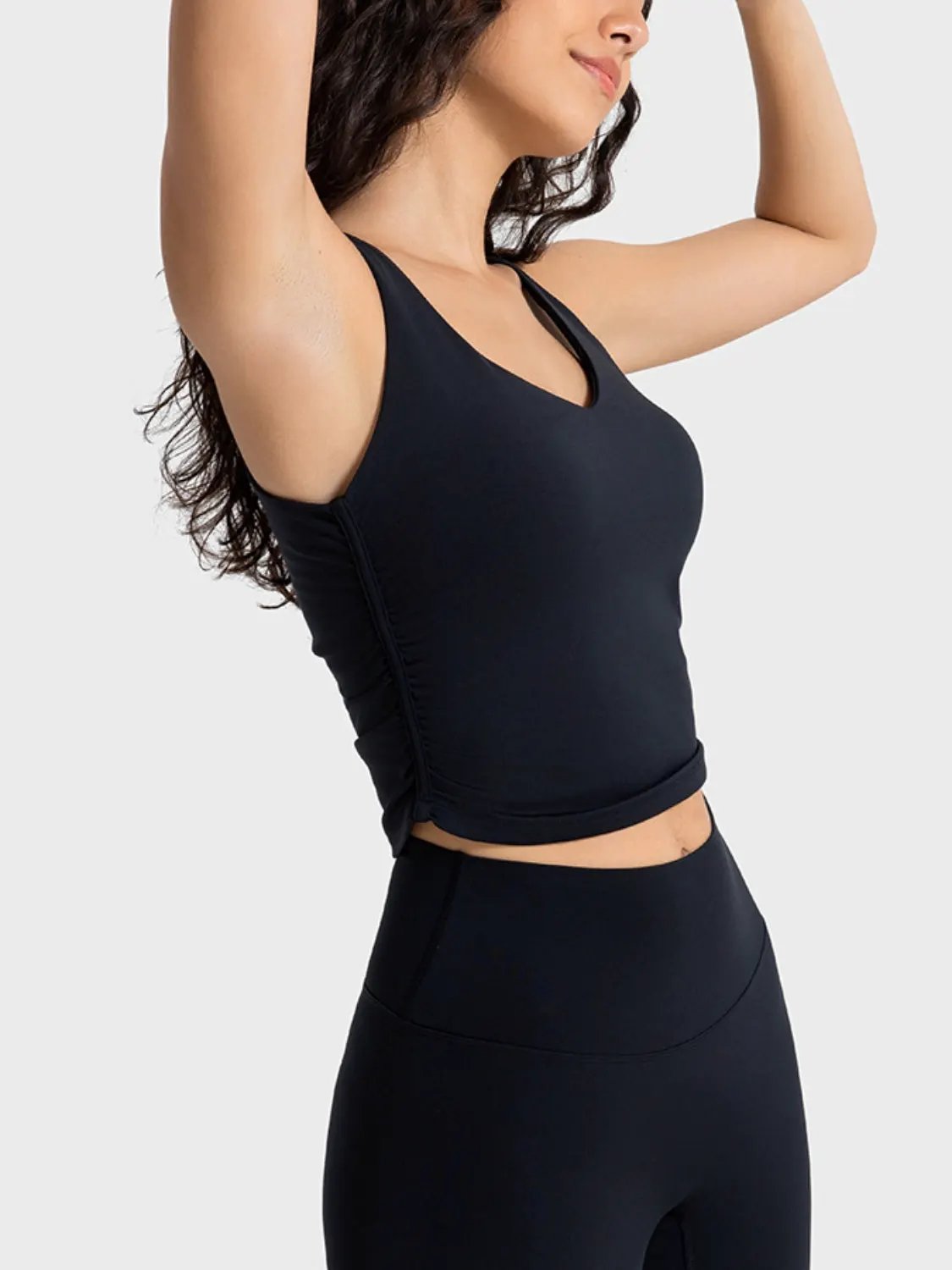Millennia Cropped Sport Tank by Millennia
