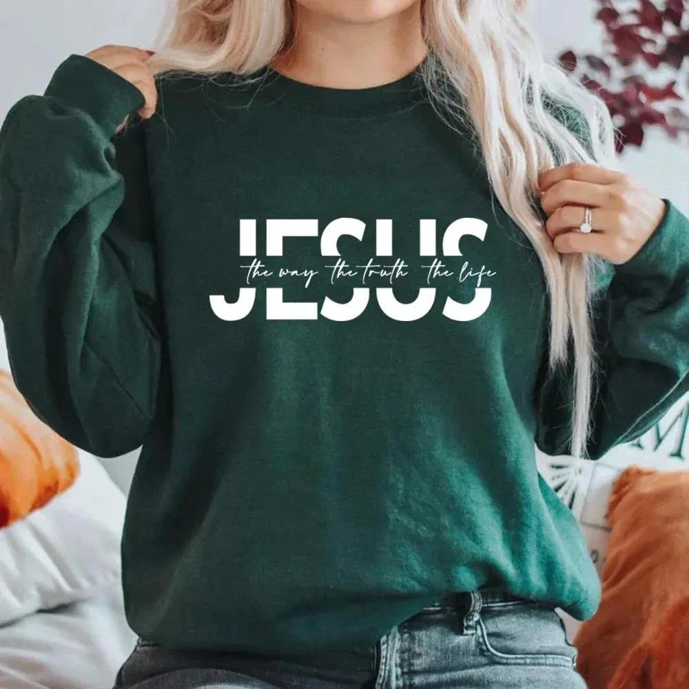 The Way The Truth The Life Sweatshirt Christian Hoodie by Maiden-Art