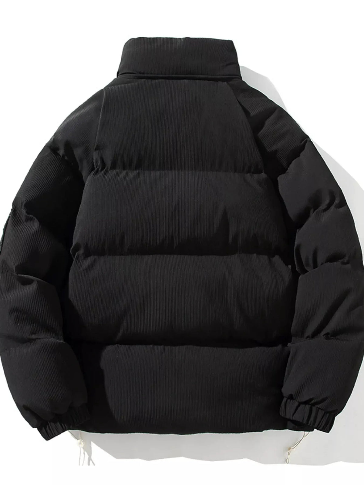 Men's Plus Size Zip Up Long Sleeve Puffer Jacket by Partner Label