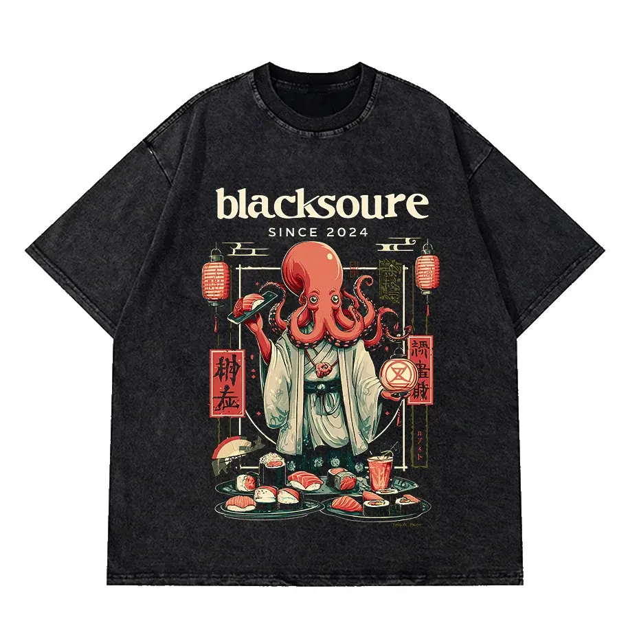 Octopus Ocean Graphic T-Shirt Cute Creative Unisex Tee by Vimost Shop