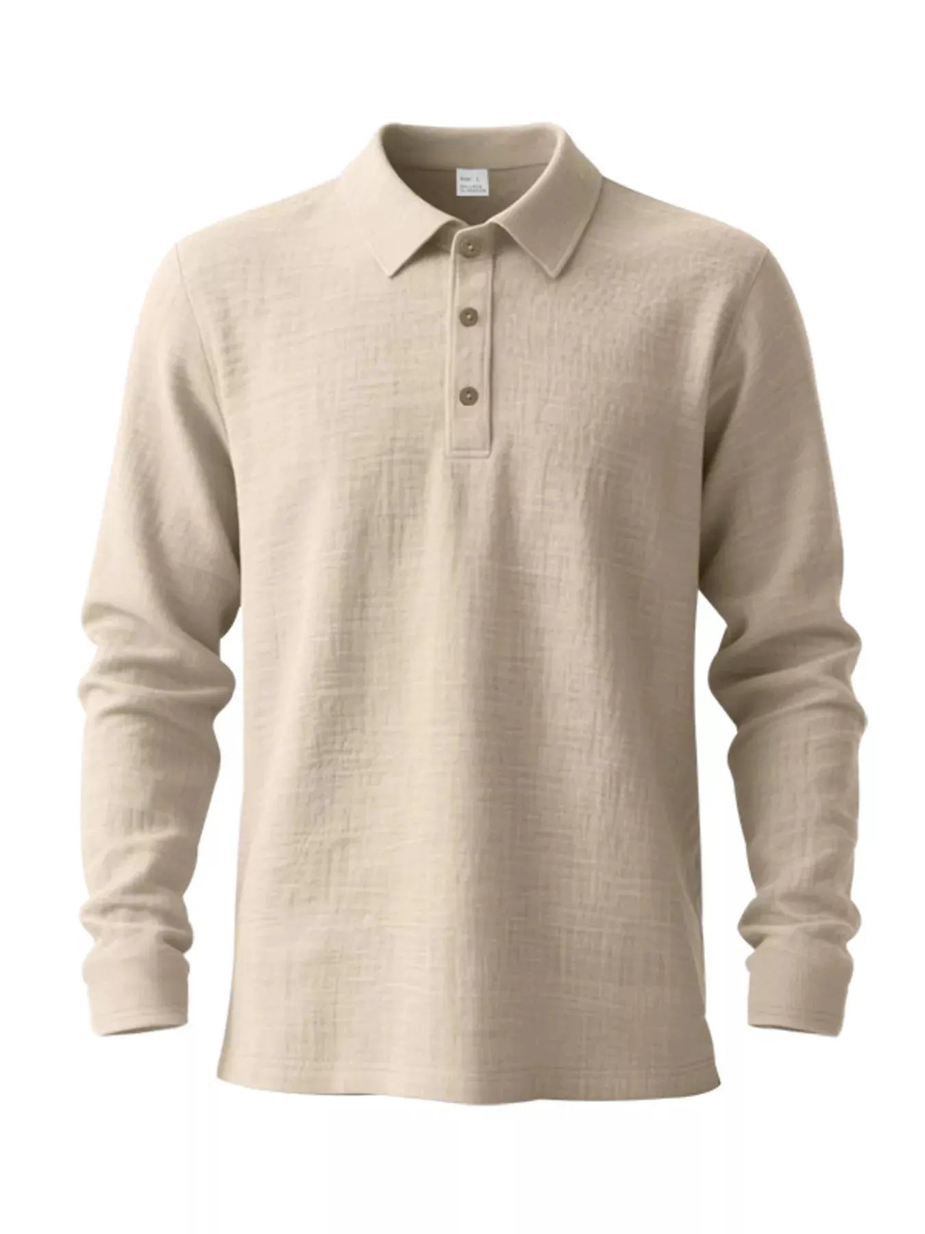 Men's Full Size Classic Long Sleeve Polo Plus Size by Trendsi