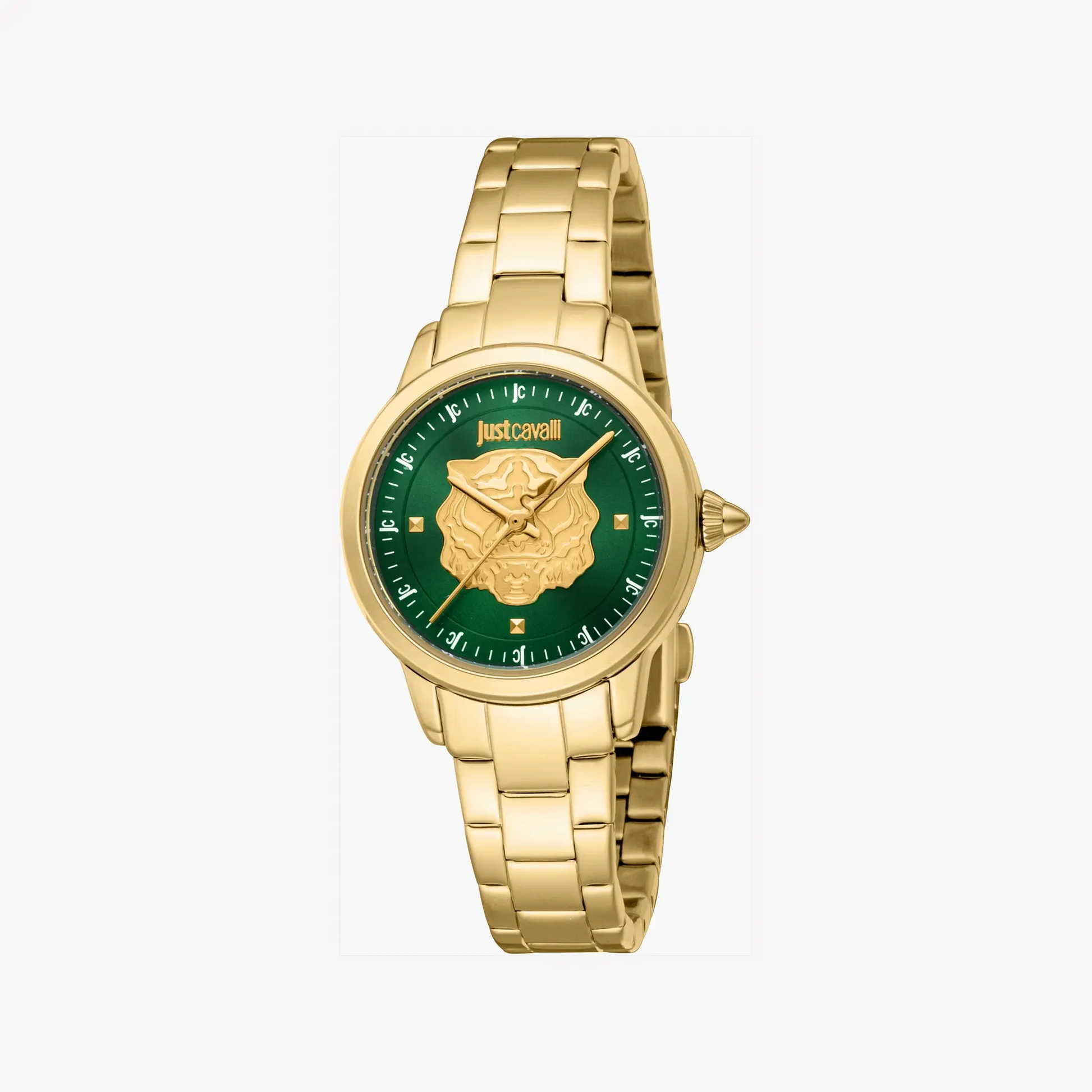 Just Cavalli Women's Gold Watch, Dark Green Dial | Jc1l334m0065 by JUST CAVALLI