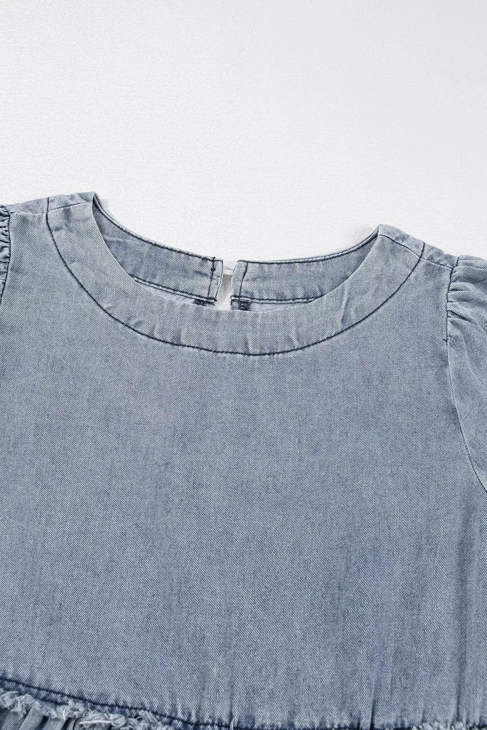 Vintage Wash Denim Dress with Pockets by Partner Label