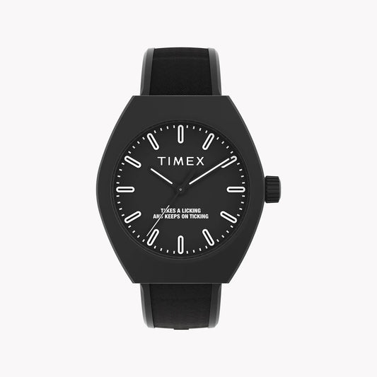 Timex Unisex Eco Ceramic Black Watch, Black Bio-Tpu Strap | Tw2w42100 by TIMEX