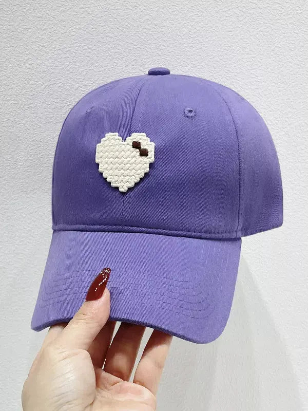 Heart Adjustable Baseball Cap by Partner Label