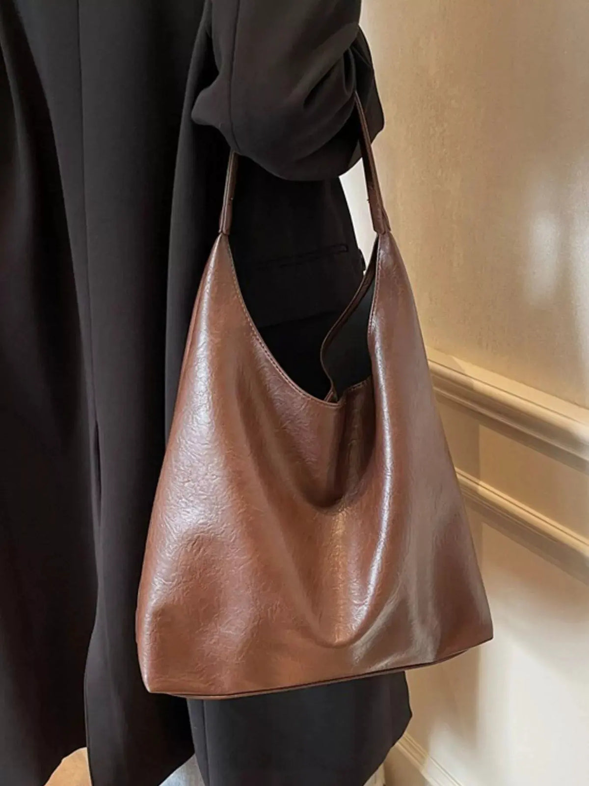 PU Leather Tote Bag by Partner Label