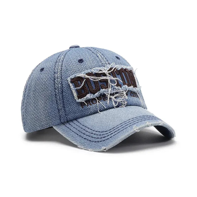 Letter Adjustable Cotton Baseball Cap by Partner Label