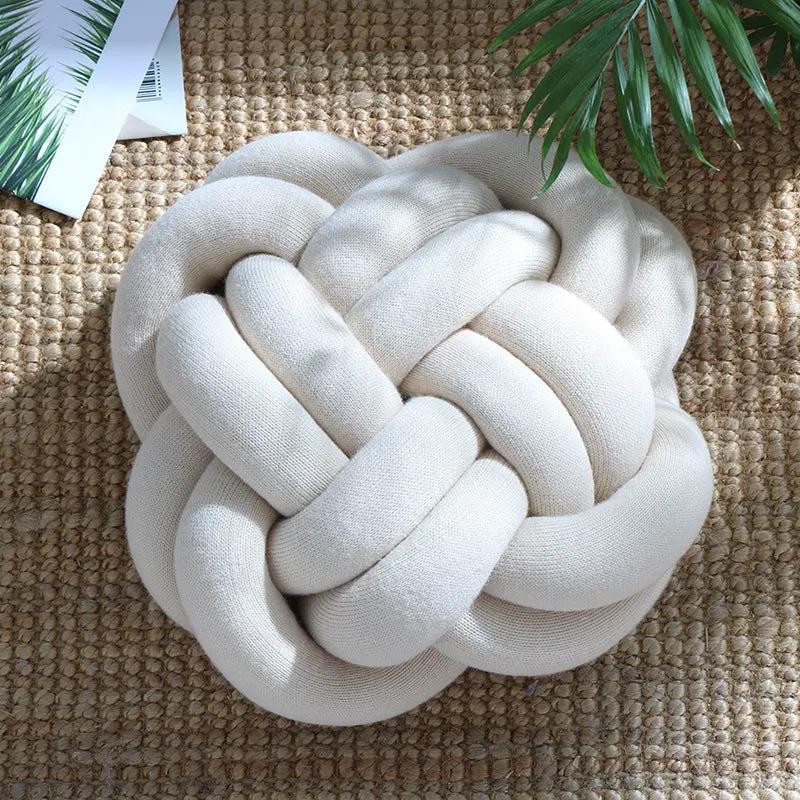 Sofa Pillow Office Nap Craft Pillow Knot Throw Pillow by Maiden-Art