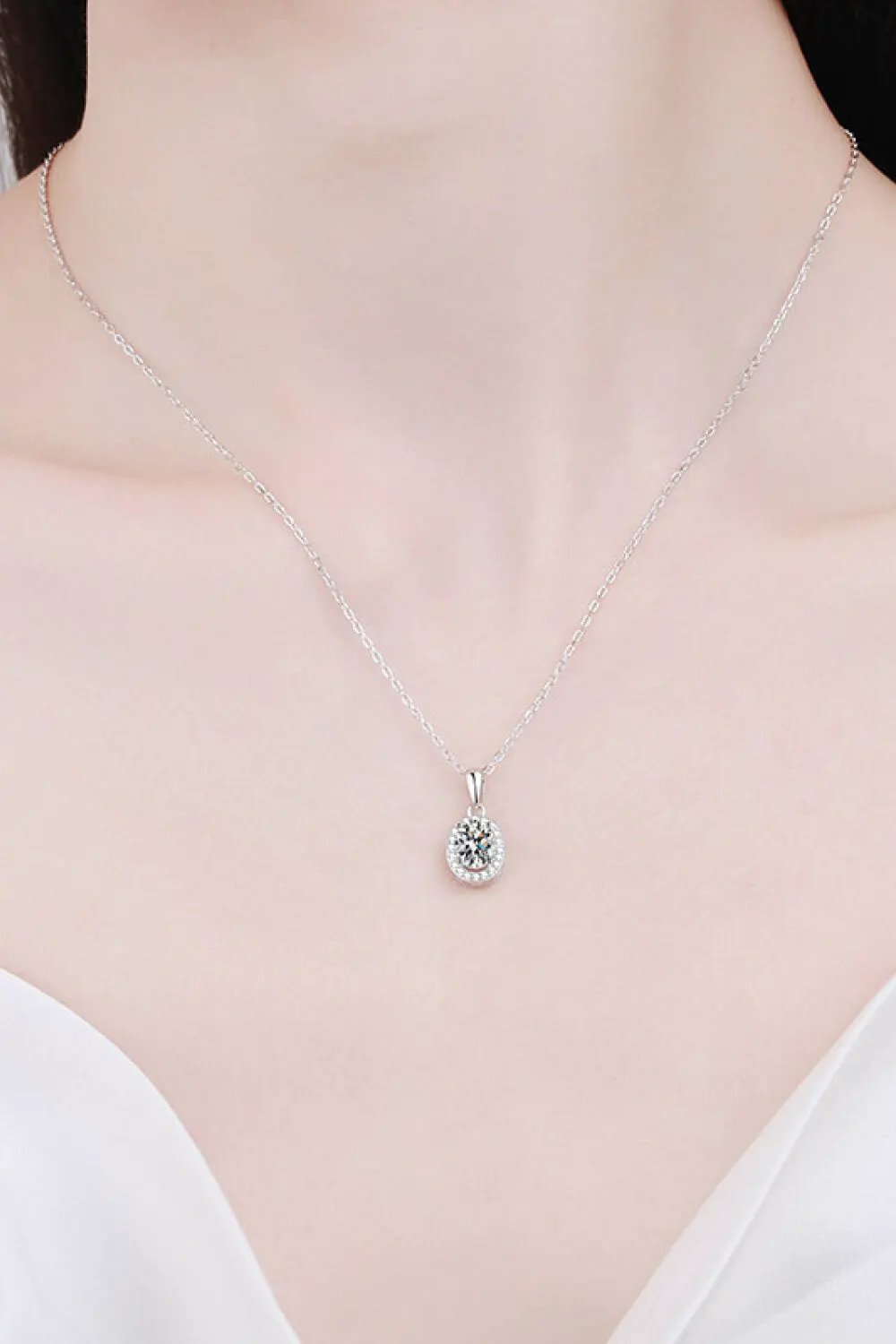 Be The One 1 Carat Moissanite Pendant Necklace by Partner Labels