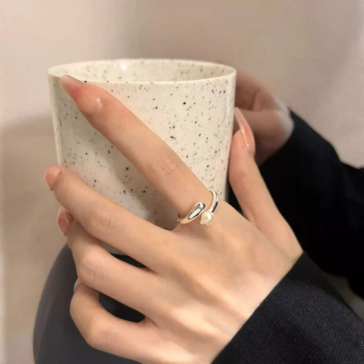 925 Sterling Silver Bypass Ring by Partner Label