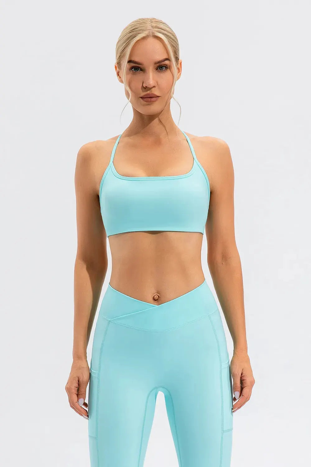 Crisscross Spaghetti Strap Active Cami by Partner Label