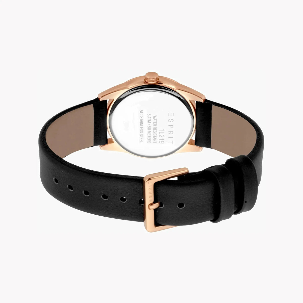 Esprit Women's Black Leather Watch, Black Dial | Es1l175m0015 by ESPRIT